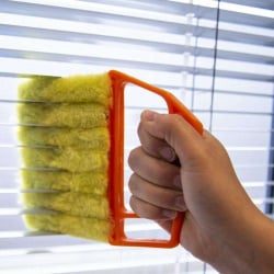 Szczotka, myjka do czyszczenia żaluzji, z mikrofibry