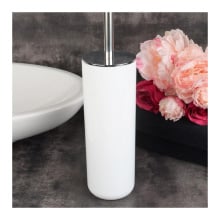 Szczotka toaletowa do wc biała zamknięta gładka - yoka Szczotka toaletowa do wc biała zamknięta gładka - yoka