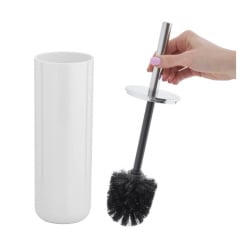 Szczotka toaletowa do wc biała zamknięta gładka - yoka