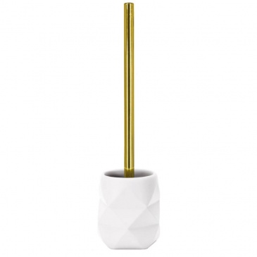 Szczotka WC ze stojakiem biała Kleine Wolke Golden Crackle