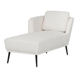 Szezlong artheze boucle złamana biel prawostronny