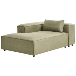 Szezlong prawostronny BRANDE  Jasnozielony