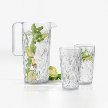 Szklanka 450 ml Koziol CRYSTAL L antracytowa