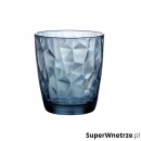 Niebieska szklanka 390 ml do wody DIAMOND