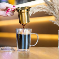 Szklanka z podwójną ścianką z zaparzaczem amo 300 ml