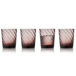 Szklanki do wody 4 szt. Vienna 300 ml różowe 30189