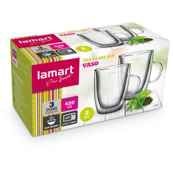 Szklanki termiczne 2szt. 420ml Lamart Vaso przezroczyste