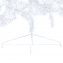 Sztuczna choinka,150 cm, led i stojak, połowa, biała pvc