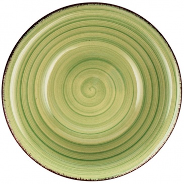 Talerz ceramiczny, OIL GREEN, obiadowy, głęboki, na zupę, 22 cm