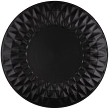 Talerz ceramiczny, SOHO CLASSIC, czarny deserowy płytki 20 cm