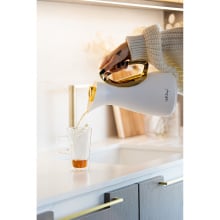 Termos z wkładem szklanym alessia 1l biało-złoty 1043