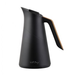 Termos z wkładem szklanym konferencyjny 1l czarno-złoty Termos z wkładem szklanym konferencyjny 1l czarno-złoty