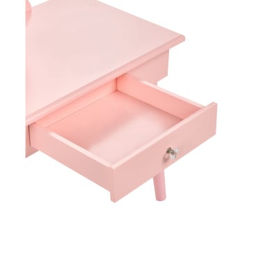 Toaletka dziecięca z taboretem MARGIE Różowy