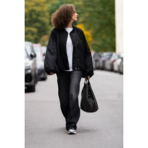 Torba LOOPBAG HOBO, bouclé black