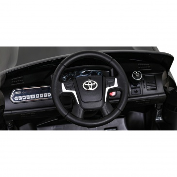 Toyota land cruiser na akumulator czarny + pilot + schowek + eva + wolny start + led mp3