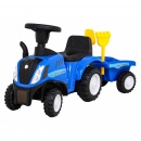 Traktor z przyczepą + akcesoria new holland t7