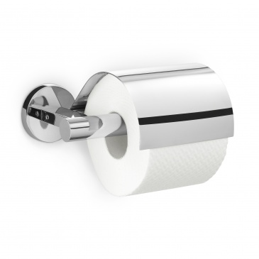 Uchwyt na papier toaletowy z przykrywką 17,5cm Zack Scala srebrny