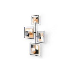 UMBRA zestaw 4 ramek na zdjęcia FLUTE     WALL czarny