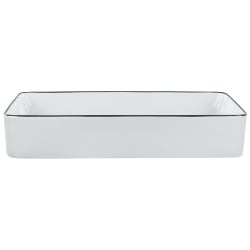 Umywalka nablatowa 61 x 35 cm biała xert