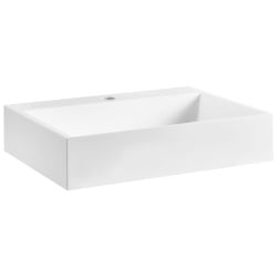 Umywalka podwieszana QUENKO 50 x 38 cm Tworzywo mineralne Biały