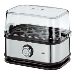 Urządzenie do gotowania jajek, na 6 jajek, stal nierdzewna/tworzywo sztuczne, 17 x 12 x 14,5 cm