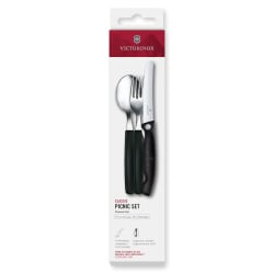 VICTORINOX - Classic - Zestaw piknikowy - 3 elementy - Czarny