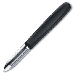 VICTORINOX - Kitchen Utensils - Obieraczka do warzyw dla praworęcznych - Gładkie ostrze - Czarny