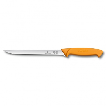 Victorinox - swibo - nóż do filetowania ryb flexible - 20 cm - pomarańczowy