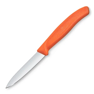 VICTORINOX - Swiss Classic - Nóż do warzyw i owoców - Gładkie ostrze - 8 cm - Pomarańczowy VICTORINOX - Swiss Classic - Nóż do warzyw i owoców - Gładkie ostrze - 8 cm - Pomarańczowy