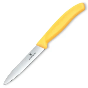 VICTORINOX - Swiss Classic - Nóż do warzyw i owoców - Gładkie ostrze - 10 cm - Żółty VICTORINOX - Swiss Classic - Nóż do warzyw i owoców - Gładkie ostrze - 10 cm - Żółty