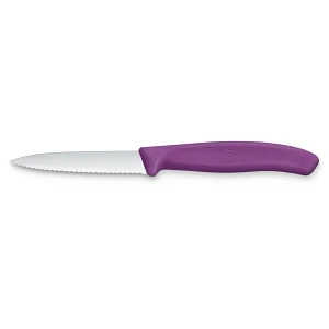 VICTORINOX - Swiss Classic - Nóż do warzyw i owoców - Ząbkowane ostrze - 8 cm - Fioletowy VICTORINOX - Swiss Classic - Nóż do warzyw i owoców - Ząbkowane ostrze - 8 cm - Fioletowy