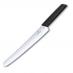 Victorinox - swiss modern - nóż do chleba i ciast - ząbkowane ostrze - 26 cm - czarny