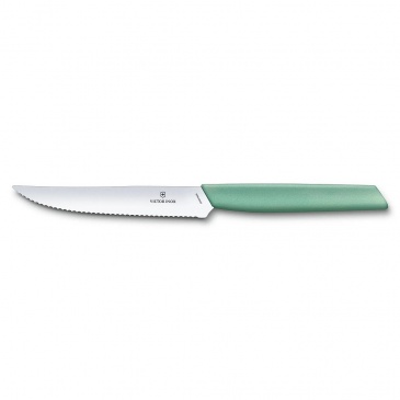 Victorinox - swiss modern - nóż do steków i pizzy - 12 cm - miętowo-zielony