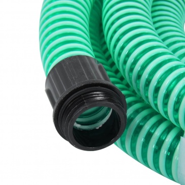 Wąż ssący z mosiężnymi złączkami, 10 m, 25 mm, zielony
