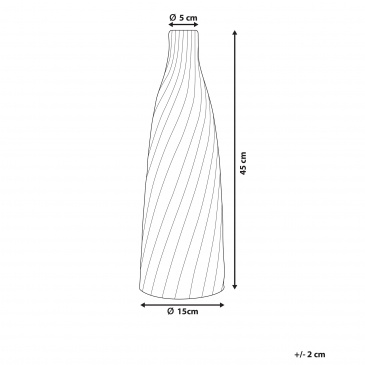 Wazon dekoracyjny biały 45 cm FLORENTIA