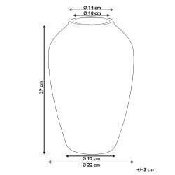 Wazon na kwiaty OCANA Ceramika 37 cm Ciemnoniebieski Wazon na kwiaty OCANA Ceramika 37 cm Ciemnoniebieski