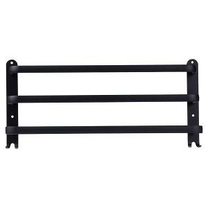 Wieszak na ręczniki aluminiowy czarny 50 cm