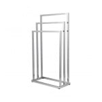 Wieszak na ręczniki stojący do łazienki chrom 3 ramiona - yoka