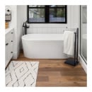 Wieszak na ręczniki stojak dwuramienny czarny