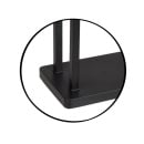 Wieszak na ręczniki stojak dwuramienny czarny