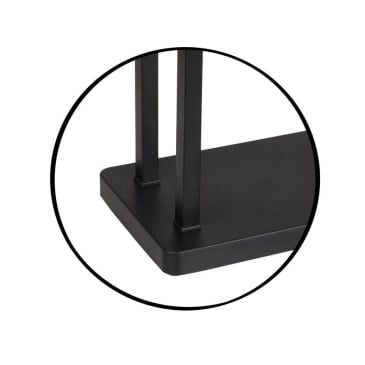 Wieszak na ręczniki stojak dwuramienny czarny