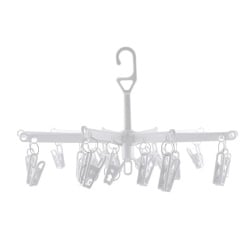 Wieszak parasolka 20 spinaczy biały/OD8120B