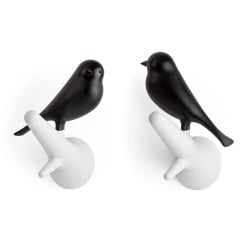 Wieszak Ptaki czarny/biały 10067-WH-BK Wieszak Ptaki czarny/biały 10067-WH-BK