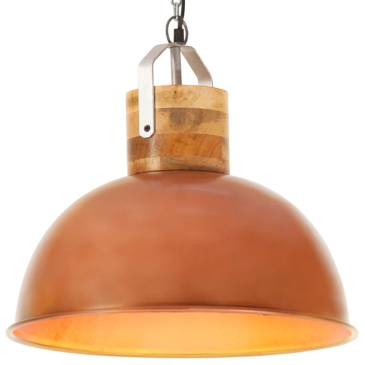 Wisząca lampa industrialna, kolor miedzi, okrągła, 42 cm, E27