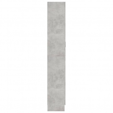 Witryna, szarość betonu, 82,5x30,5x185,5 cm, płyta wiórowa