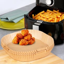 Wkład do frytkownicy Air Fryer beztłuszczowej papierowy kwadratowy 23x23 cm 100 szt.