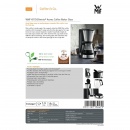 Ekspres do kawy + dzbanek Kitchenminis WMF Electro czarno-srebrny