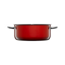 Wmf- niski garnek ftec compact red 24cm, czerwony