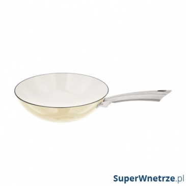 Wok żeliwny 32 cm Stellar Easy beżowy