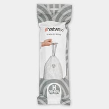 Worki na śmieci 50-60l 10 szt. Brabantia białe